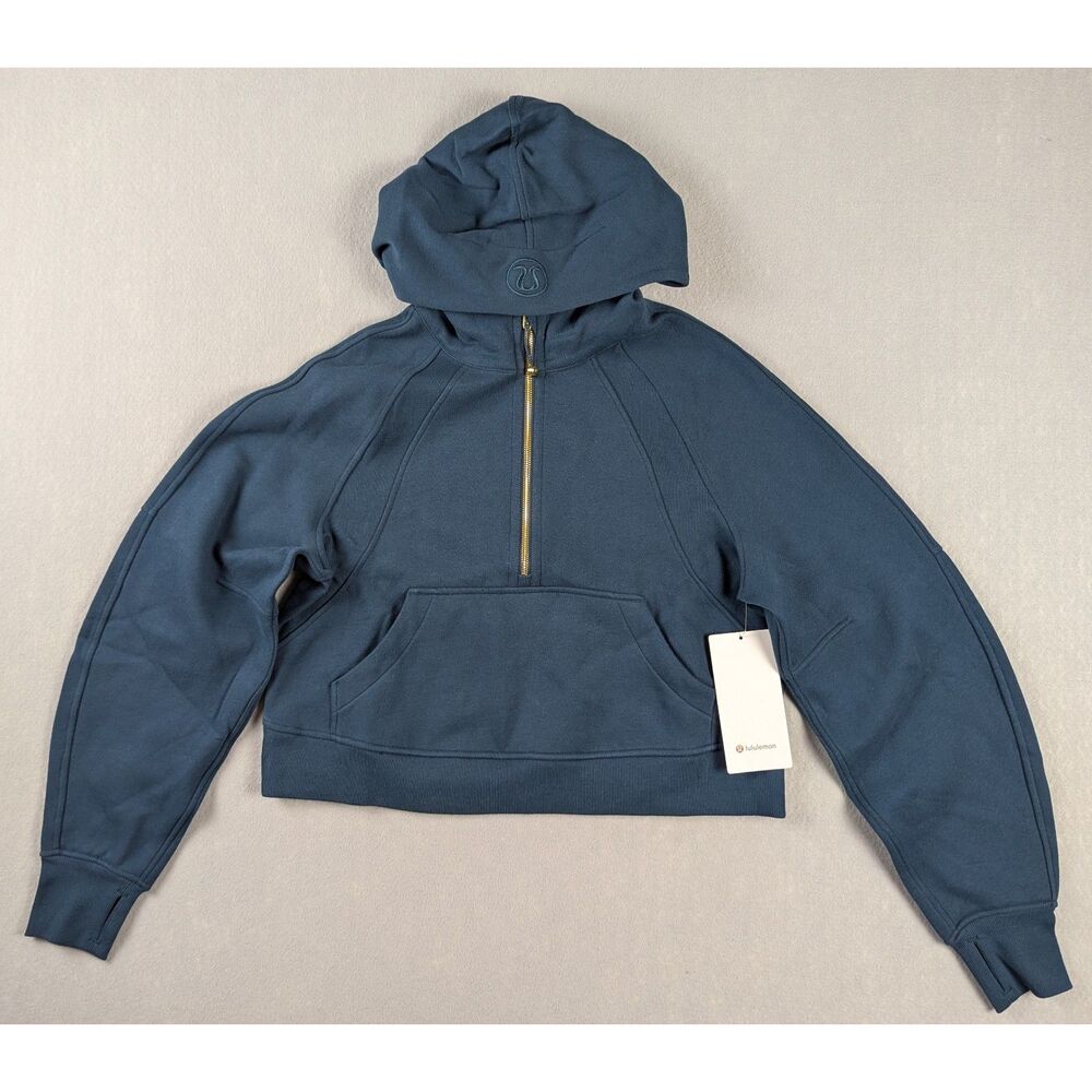 NWT lululemon Scuba Oversized Half-Zip Hoodie Indochine Blue XS/S